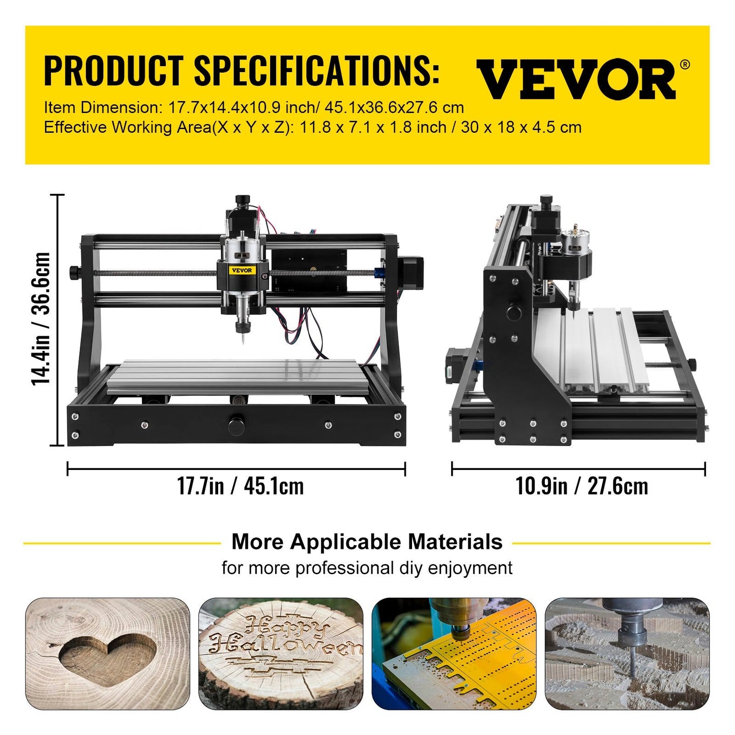 Pro CNC Engraver 3018: 3-Axis GRBL Control Machine for Wood & Acrylic Carving