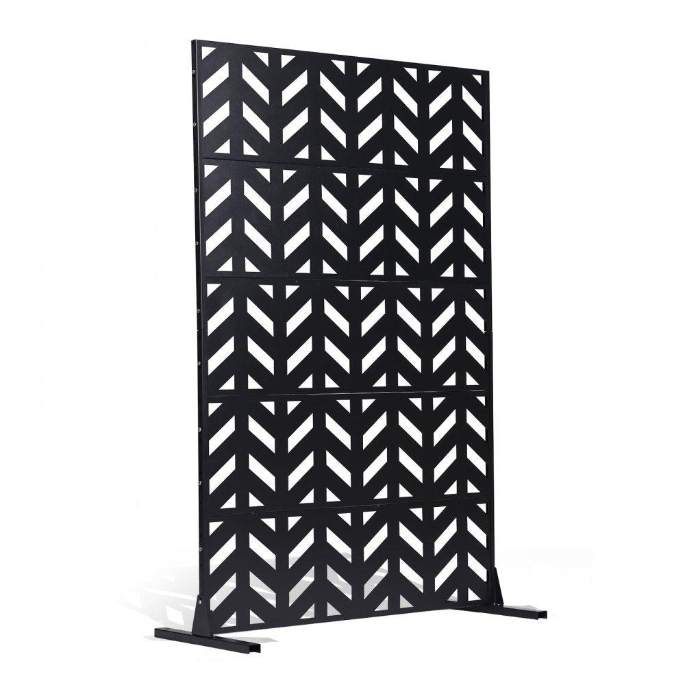 VEVOR Metal Privacy Screen 47" x 72" Freestanding Outdoor Privacy Screens