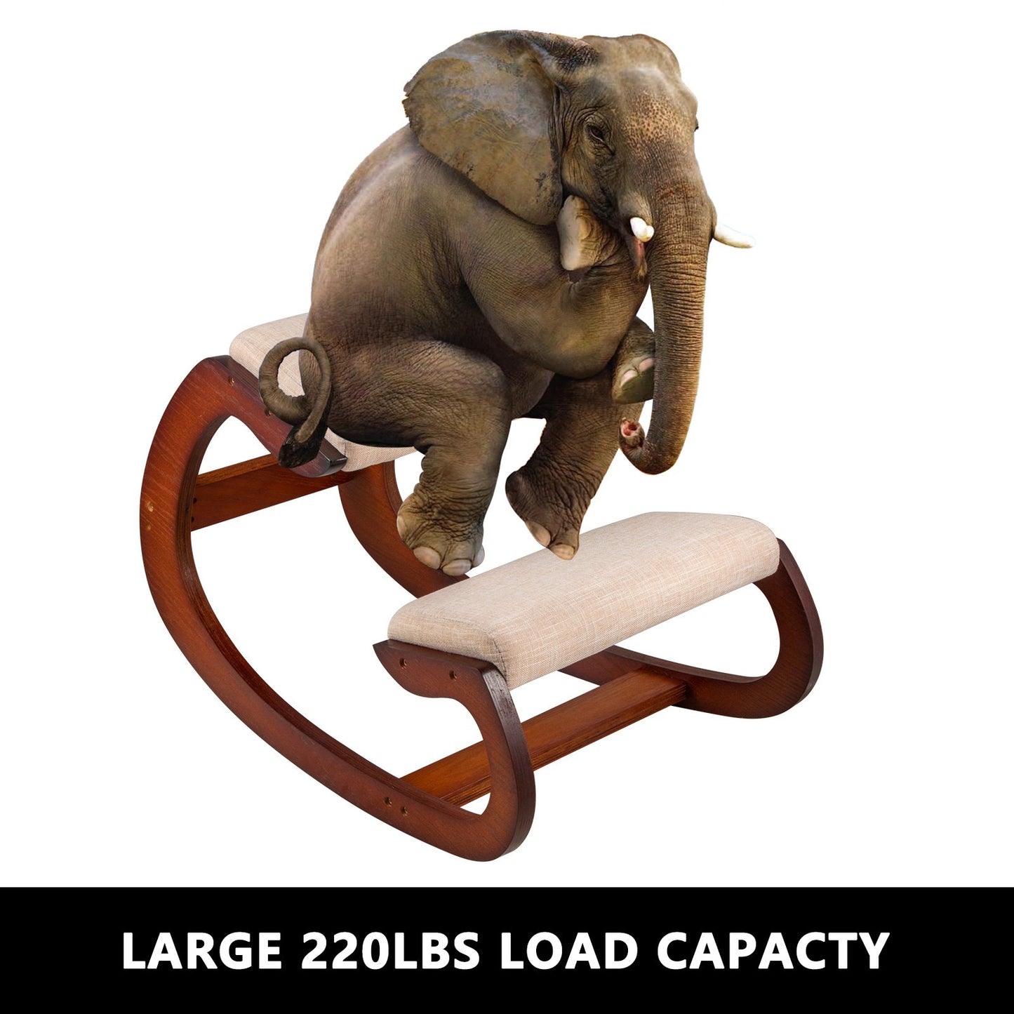 Vevor Ergonomic Kneeling Chair Wooden Neck Pain Relief Relieve Fatigue Wood Stool