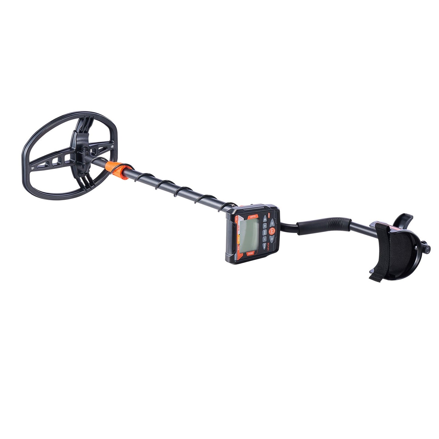 Metal Detector for Adults, 254 mm, Professional High Accuracy Gold Detector, IP68 Waterproof Search Coil with Display, Headphones, 5 Modes, Adjustable Length, for Detecting Gold Treasure Hunting