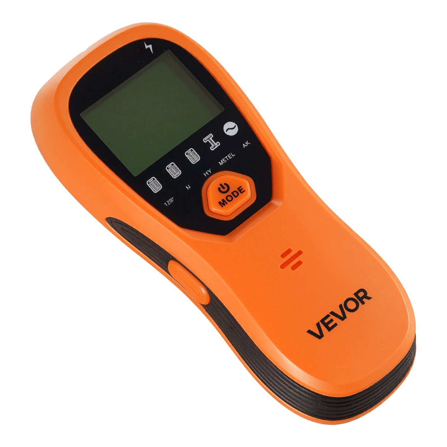 Stud Finder Wall Scanner, 5 in 1, Electronic Wall Stud Detector with Smart Sensor, High-Definition LCD Display and Audio Alarm, for the Center and Edge of Metal, AC Wire, Joists, Pipes, Orange