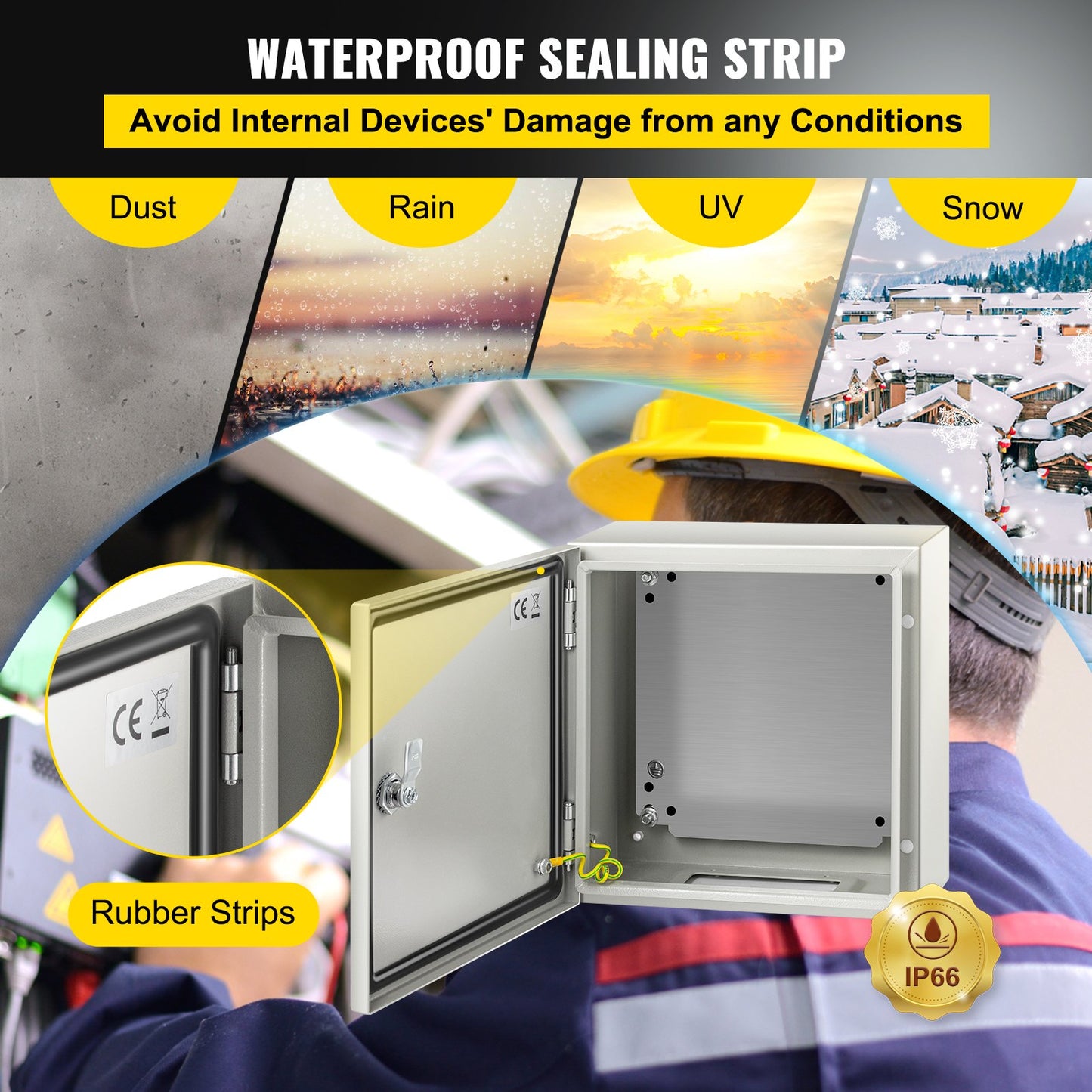 VEVOR NEMA Steel Enclosure, 12 x 12 x 6''steel electrical box
electrical enclosur