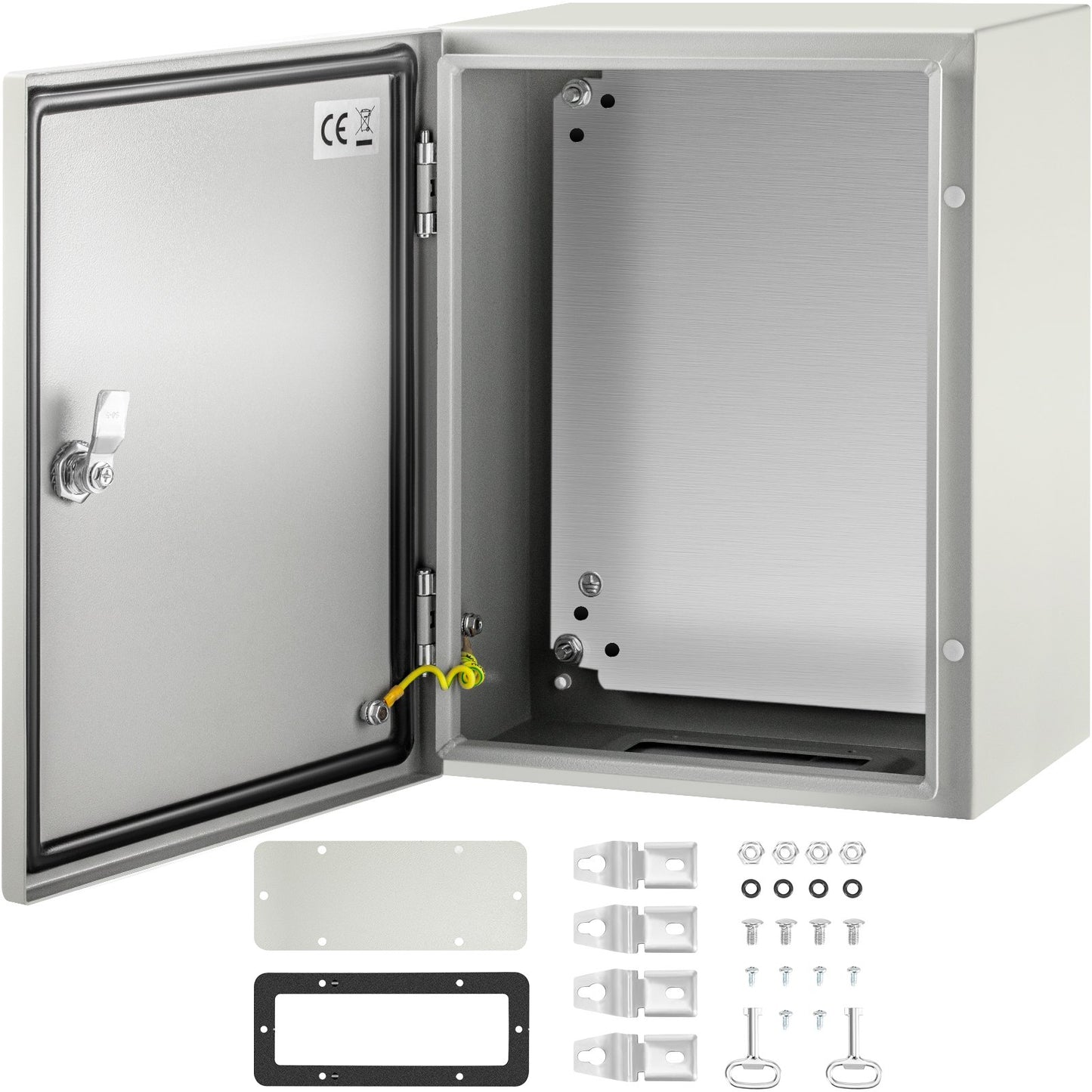 VEVOR Steel Electrical Box 16'' x 12'' x 8'' Electrical Enclosure Box, Carbon Steel