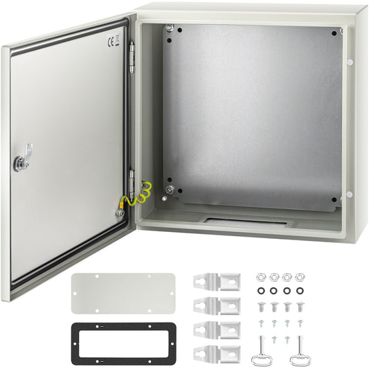 VEVOR NEMA Steel Enclosure, 20 x 20 x 6\'\' NEMA 4X Steel Electrical Box, IP66 Waterproof