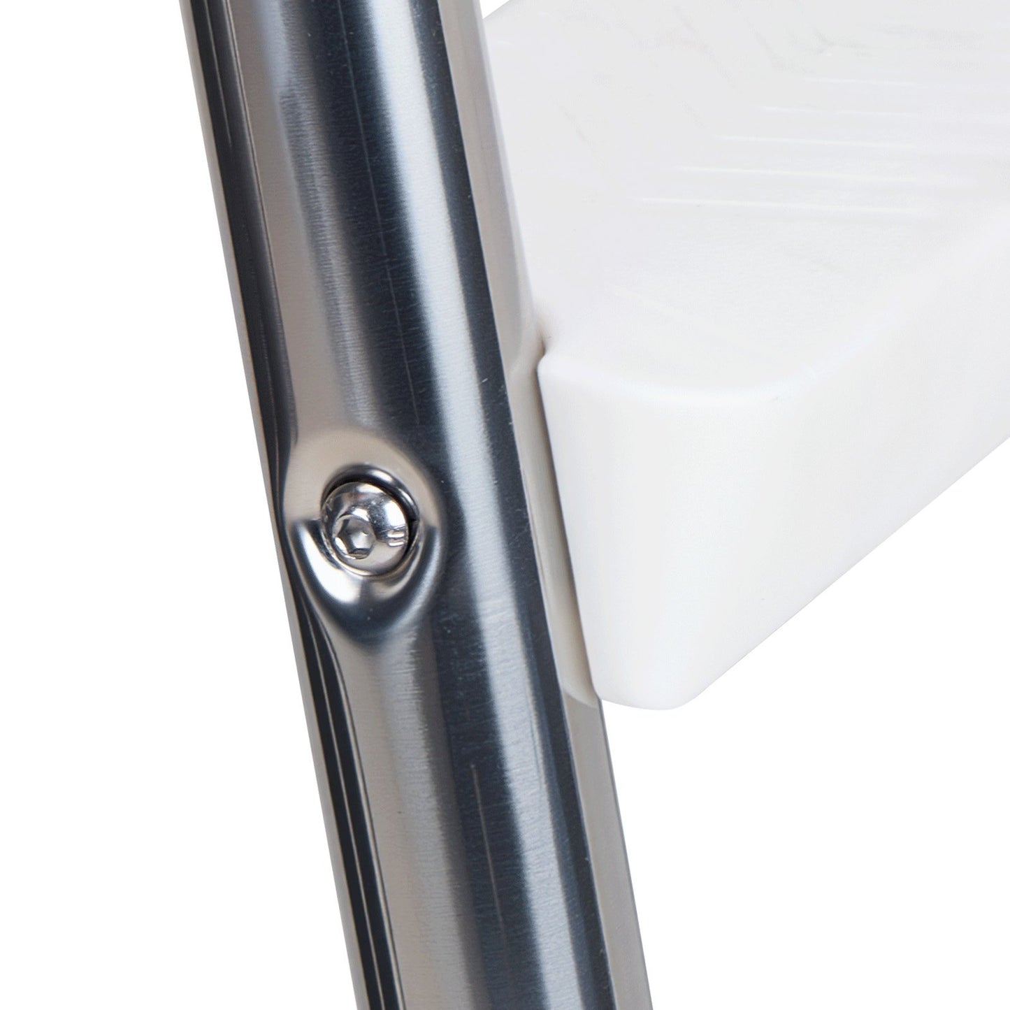 Above Ground Pool Ladder, Stainless Steel A-Frame Swimming Pool Stairs for 125 cm High Wall, 150 kg Capacity Heavy Duty Entry/Exit Steps with Secure Non-Slip 4 Steps and Platform, Silver