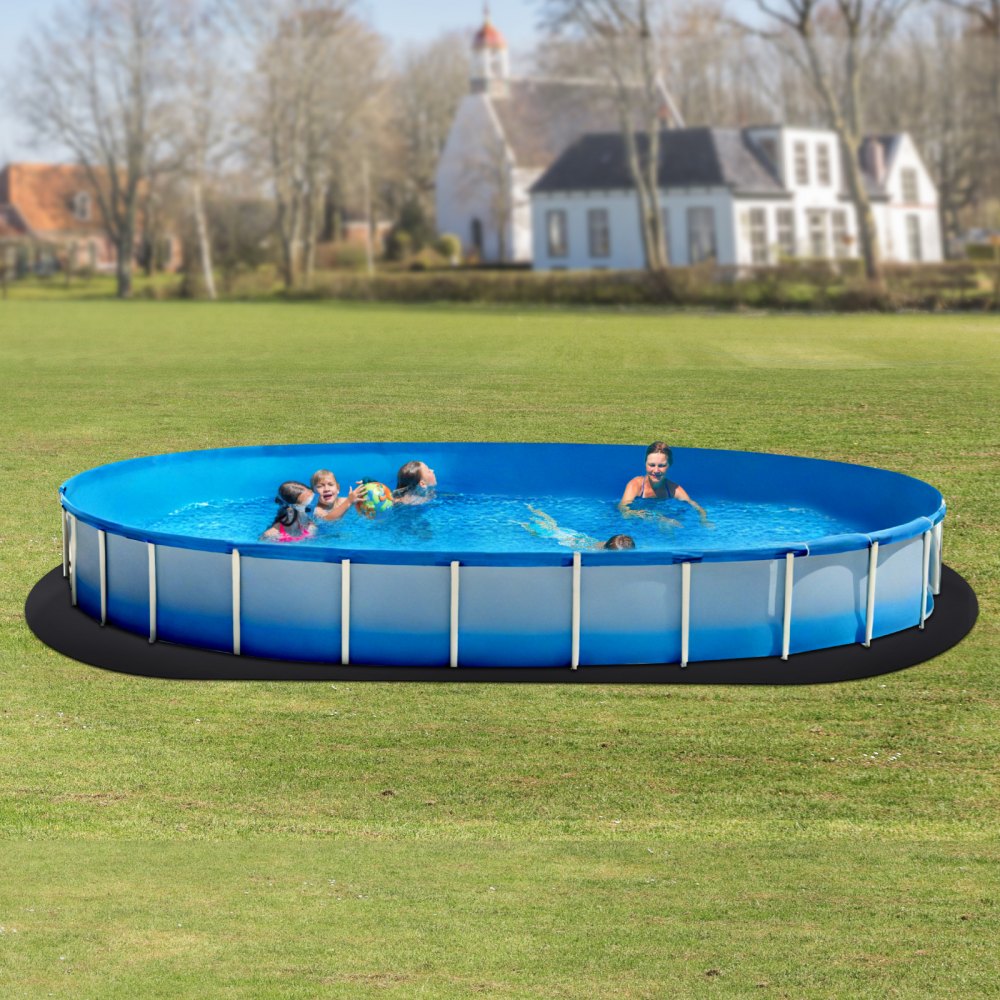 12x24 ft Oval Pool Liner Pad for Above Ground Pools Heavy Duty Pool Mat