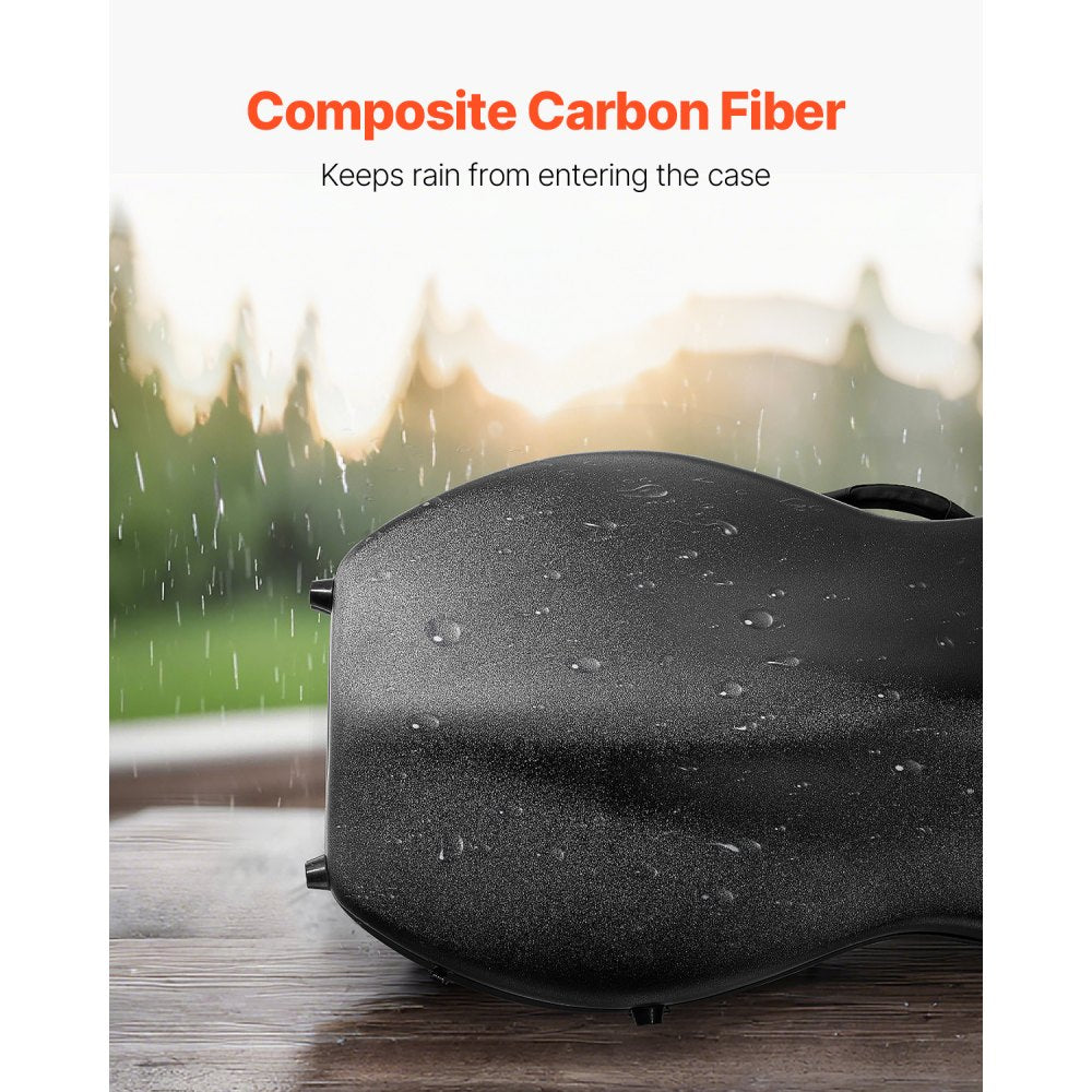 VEVOR Portable Composite Carbon Fiber 4/4 Full Size Violin Case Carrying Bag