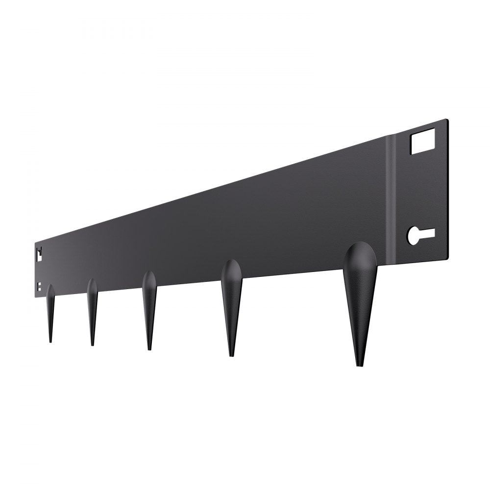 Steel Landscape Edging 5 Packs 39 x 4in Rust-Resistant for Yard Black