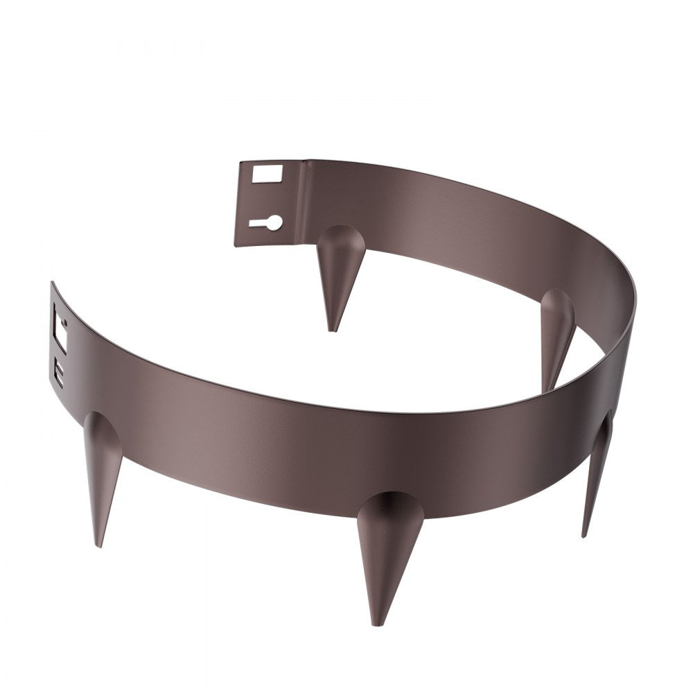 Steel Landscape Edging 5 Packs 39 x 3in Rust-Resistant for Yard Brown