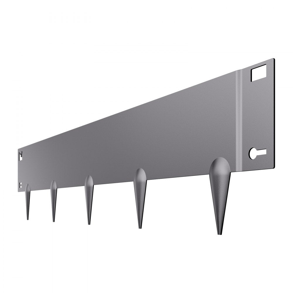 Steel Landscape Edging 5 Packs 39 x 5in Rust-Resistant for Yard Dark Gray