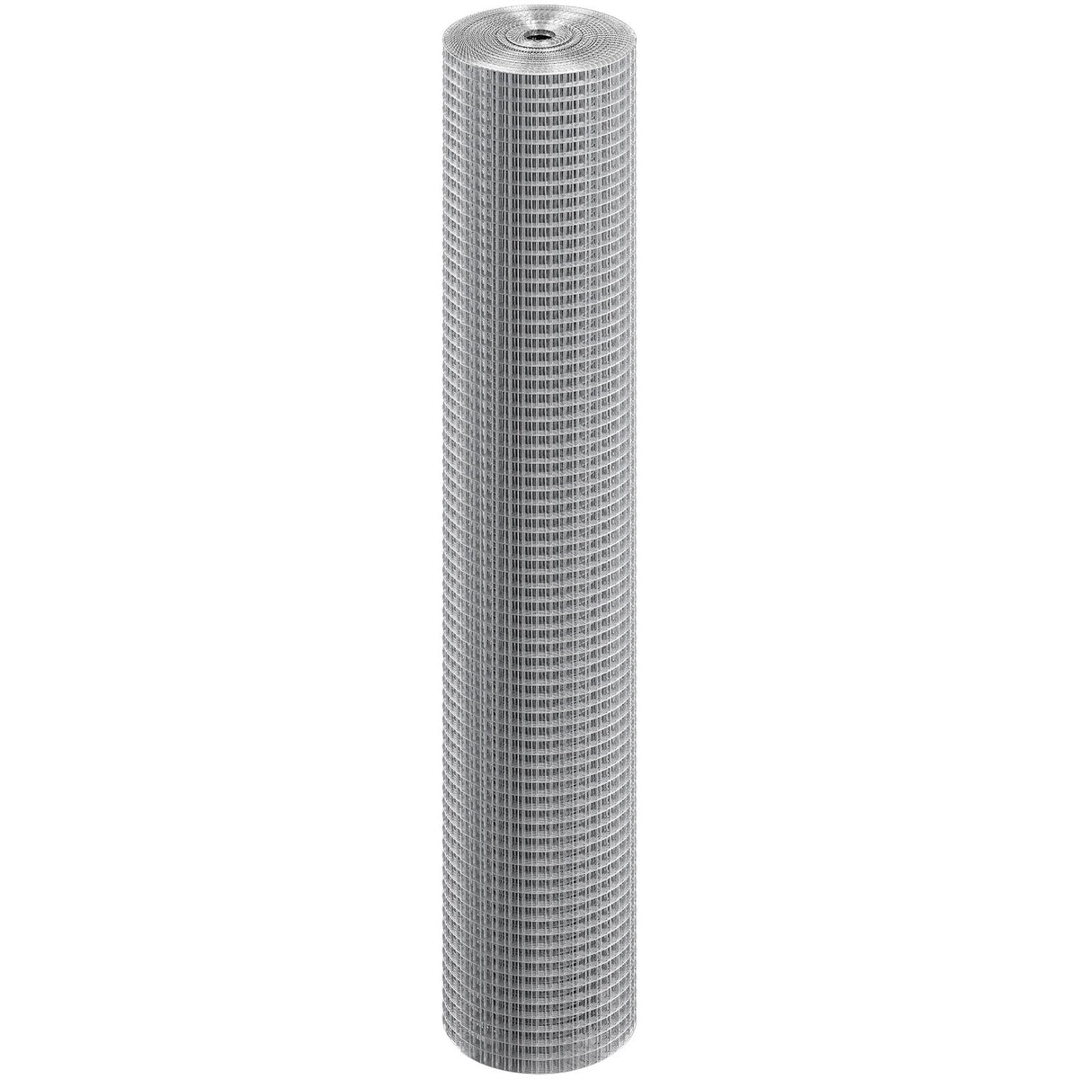 Hardware Cloth 12.7 mm 915 mm x 15.24 m 19 Gauge Chicken Wire Fence, Hot-Dip Galvanized After Welding Metal Wire Mesh Roll, Garden Plant Welded Fencing Roll Supports Poultry Netting Cage Fence