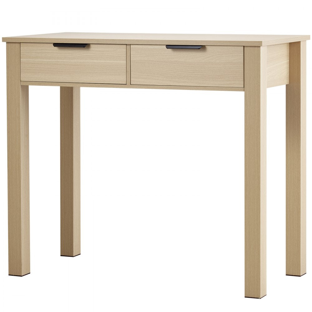 VEVOR Small Desk with Drawer Kids Desk for Bedroom Simple Study Table Light Wood