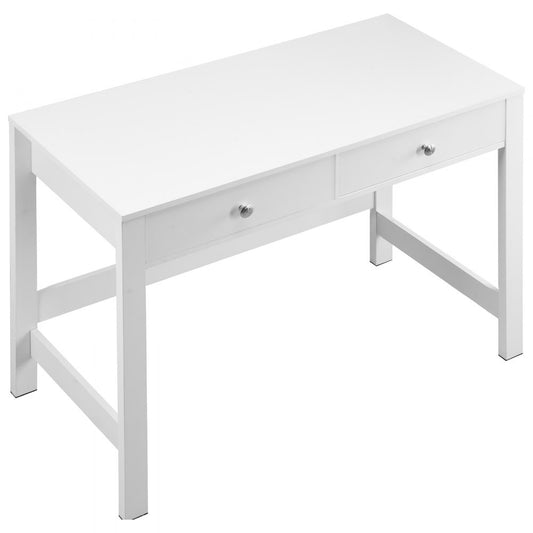 VEVOR Small Desk with Drawers Kids Desk for Bedroom Simple Study Table White