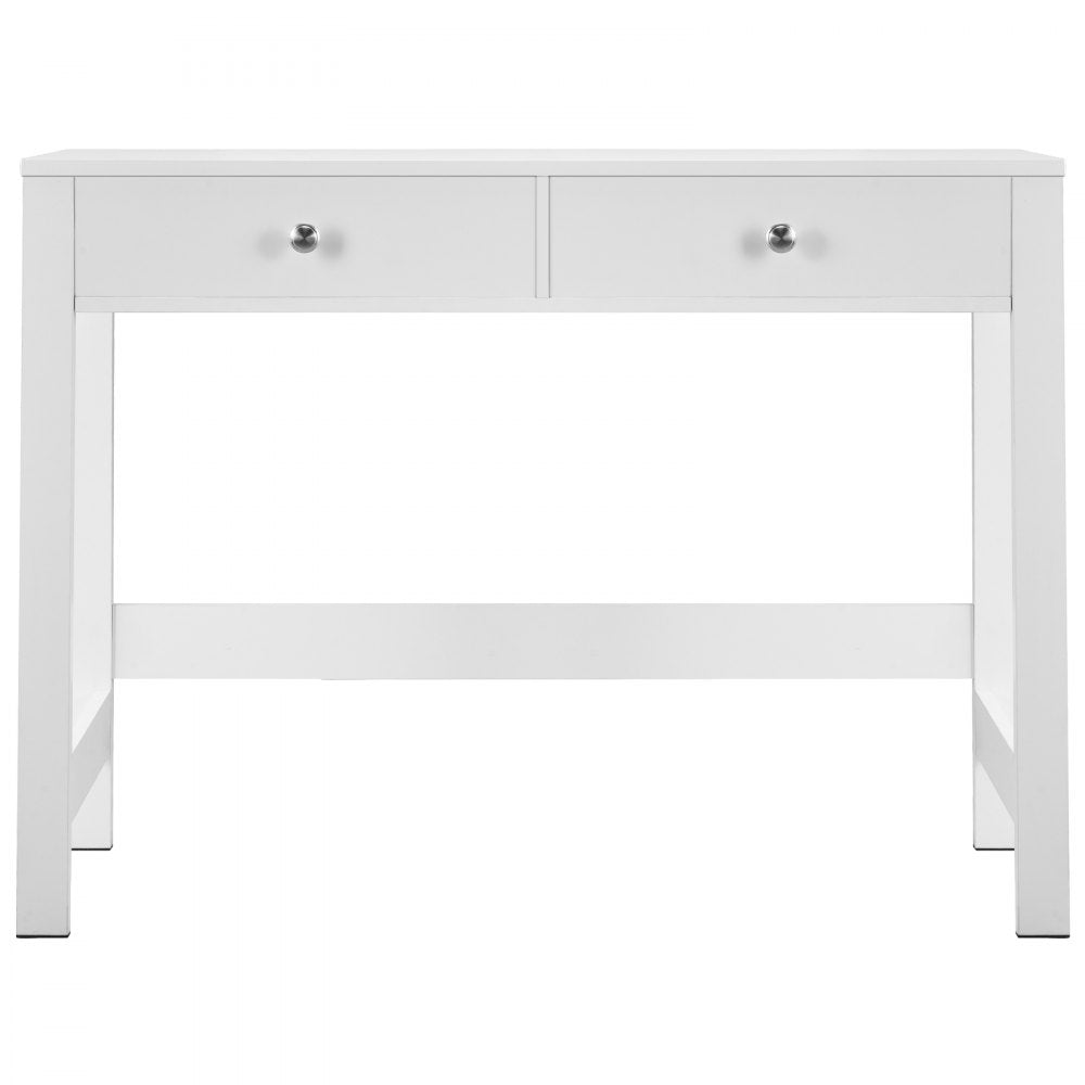VEVOR Small Desk with Drawers Kids Desk for Bedroom Simple Study Table White