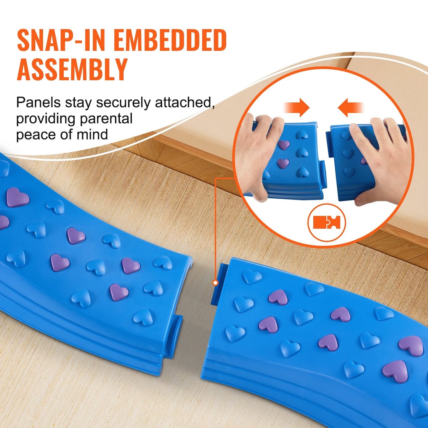 Kids Gymnastics Balance Beam Set, 8 PCS - Safe, Portable, and Non-Slip Design