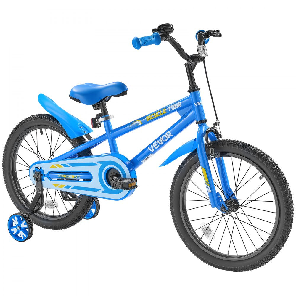 VEVOR Kids Bike 18 Inches BMX Style Children Bicycle for Boys & Girls Aged 5-10