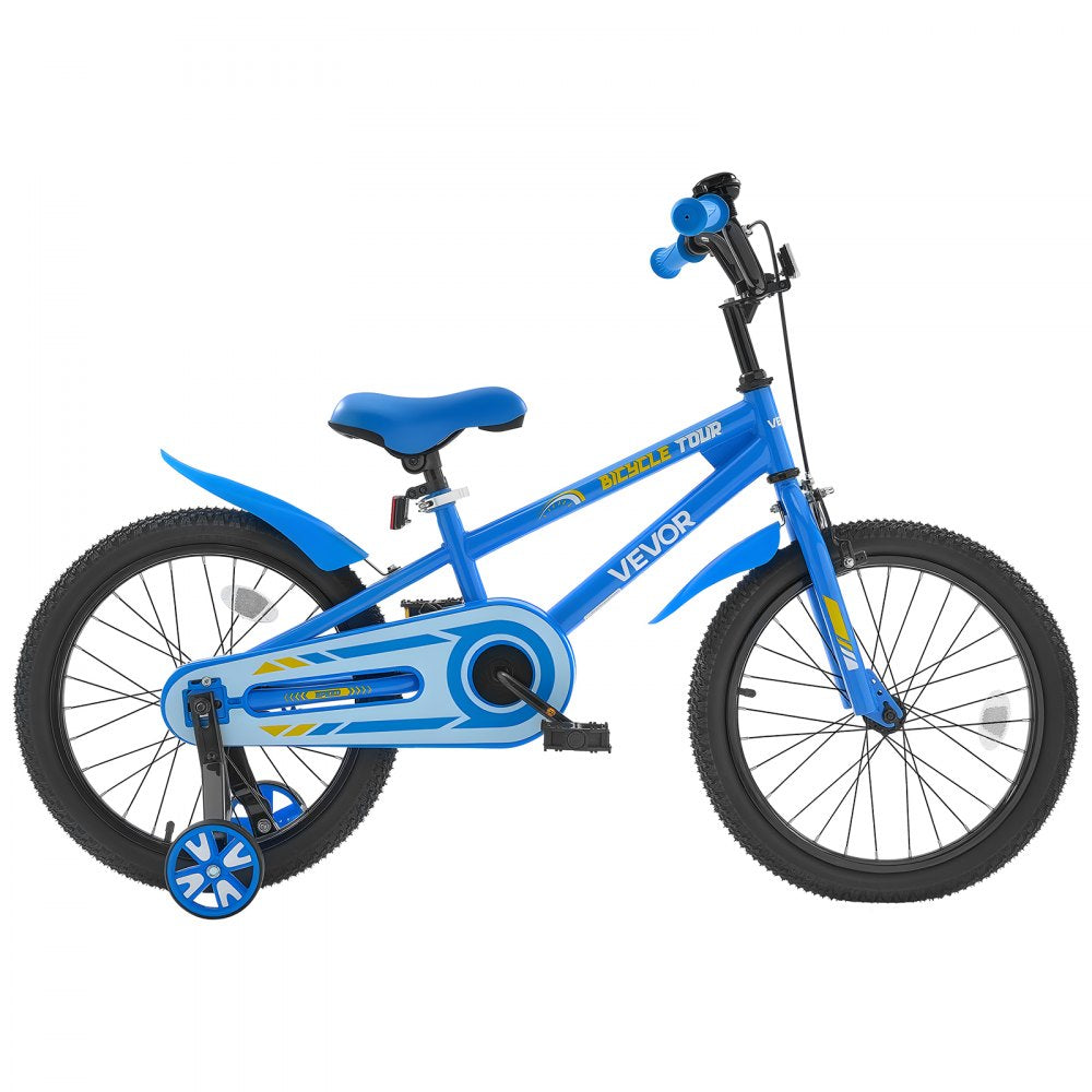 VEVOR Kids Bike 18 Inches BMX Style Children Bicycle for Boys & Girls Aged 5-10