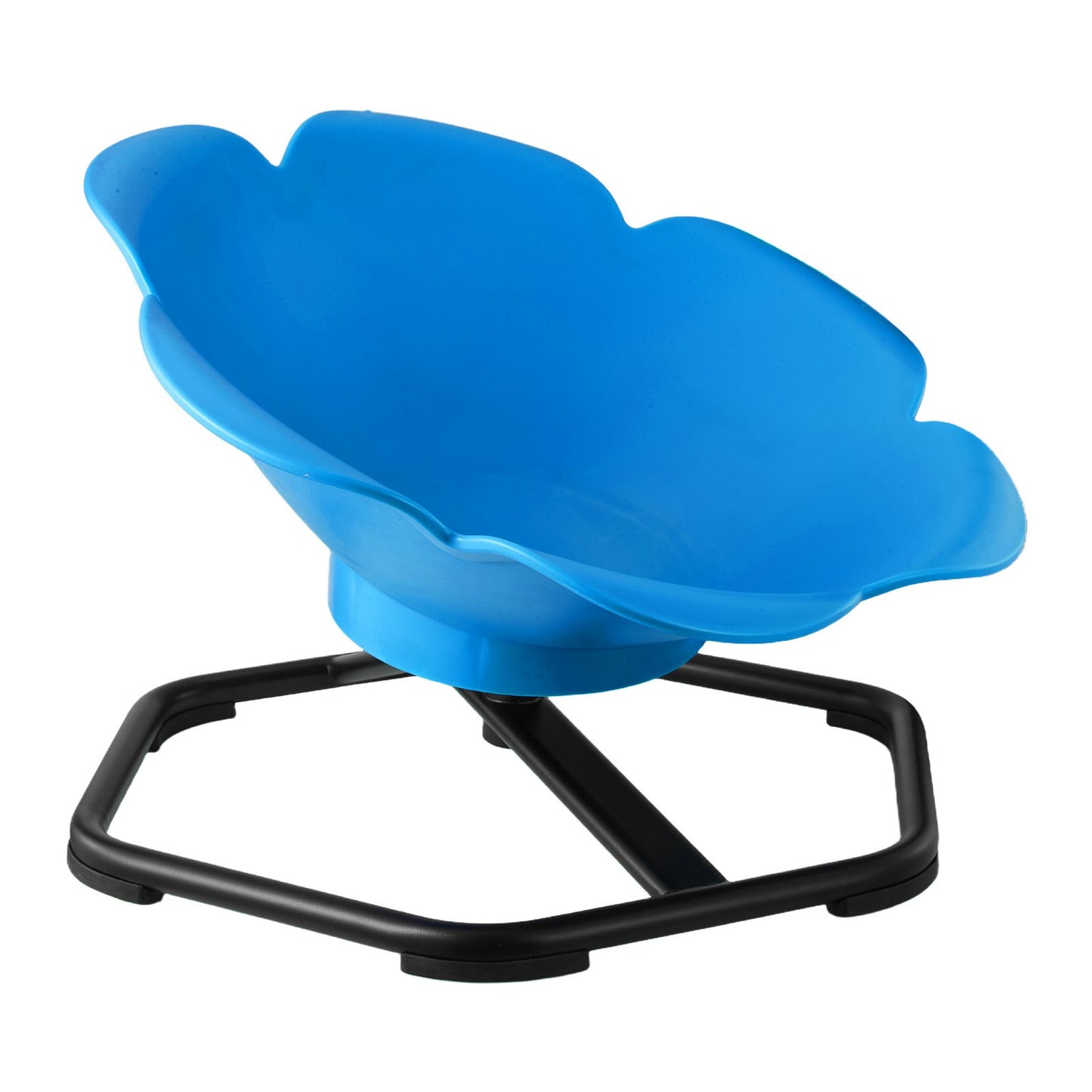 Kids Swivel Chair, 220 lbs Capacity, Cylinder Shape Sensory Spinning Chair, Autistic Kids Sensory Toy Seat with Non-Slip Metal Base, Toddler Sit & Spin Seat for Coordination Balance Focus, Blue