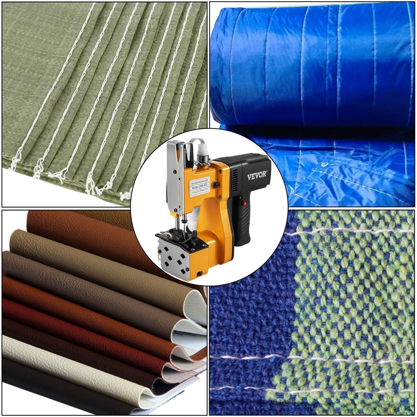 Portable Yellow Bag Stitcher with Adjustable Features for Express Packaging