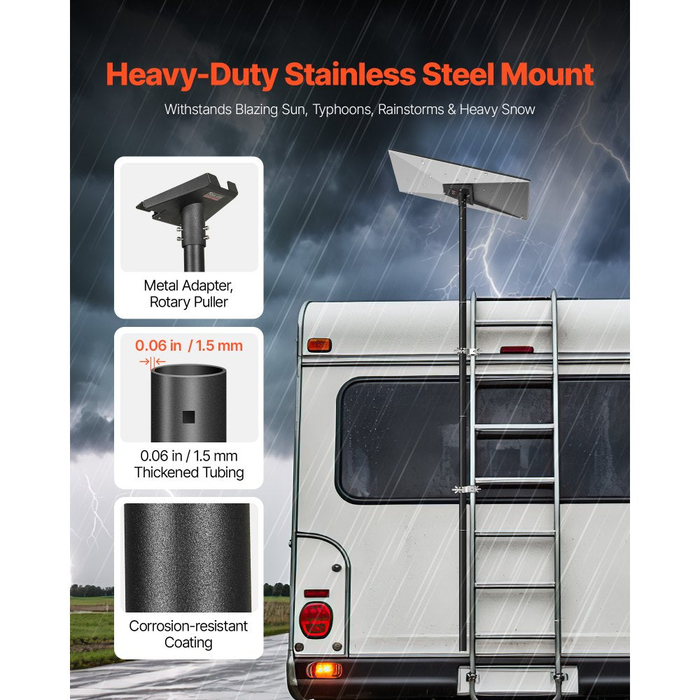 VEVOR Starlink RV Ladder Mount 360°Adjustable Extra Long Starlink for Gen 3