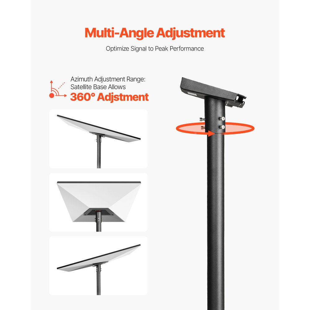 VEVOR Starlink RV Ladder Mount 360°Adjustable Extra Long Starlink for Gen 3