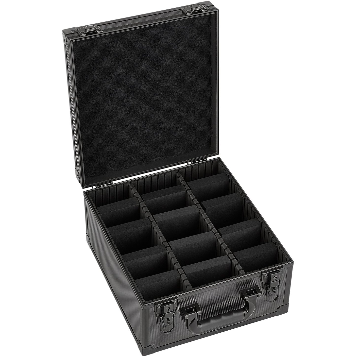 Graded Card Case 3 Row 150 PSA Slab Storage Box with Secure Lock, Baseball Sports Trading Cards Holder Collector with 12 Dividers, Key, Holds 100 SGC 80 BGS 500 Top Loaders & 999+ Loose Cards