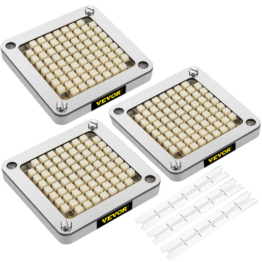 VEVOR French Fry Cutter Chopper Replacement Blade & Push Block 3/8-inch 3 Pieces