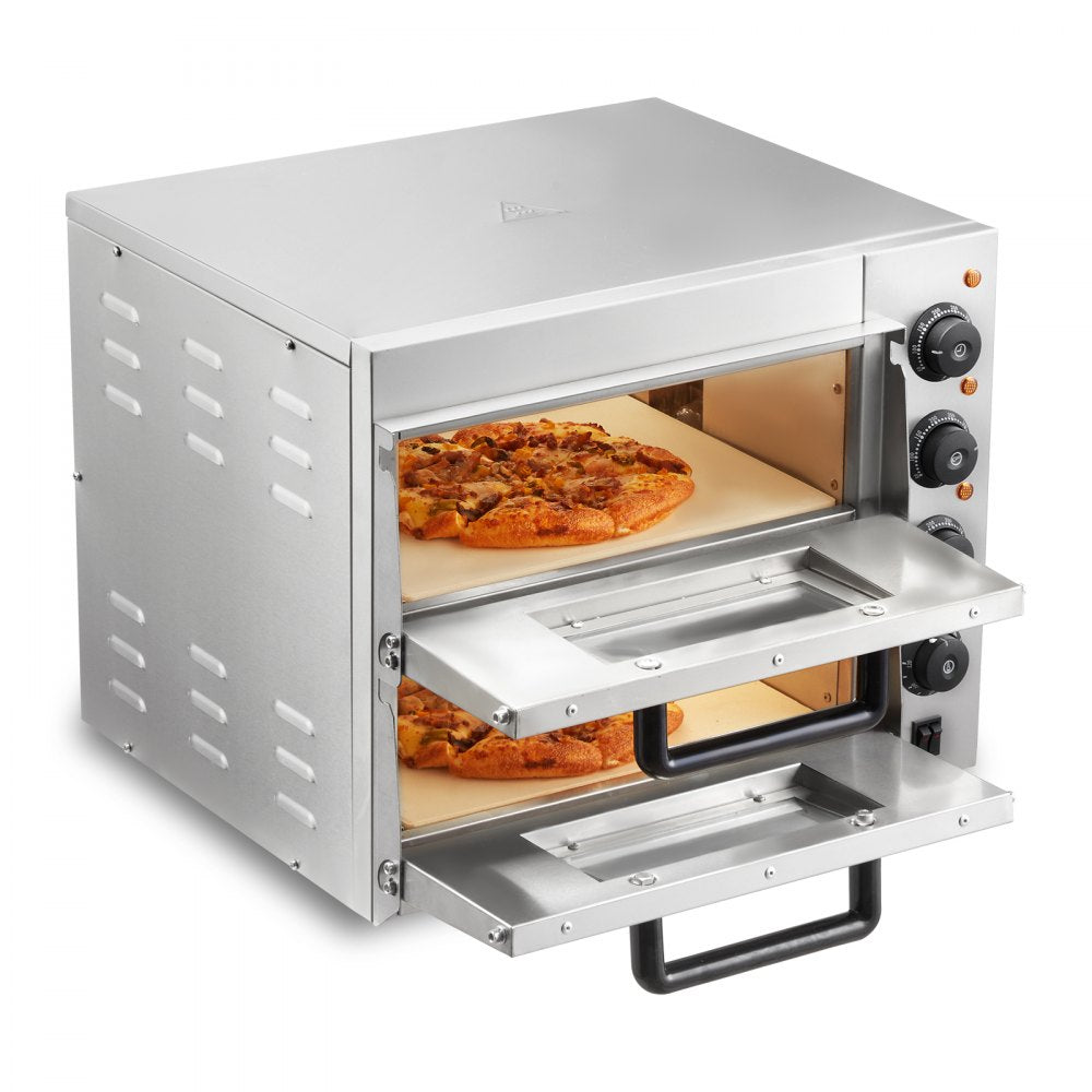 VEVOR Commercial Countertop Pizza Oven Electric Pizza Oven for 14" Pizza Indoor