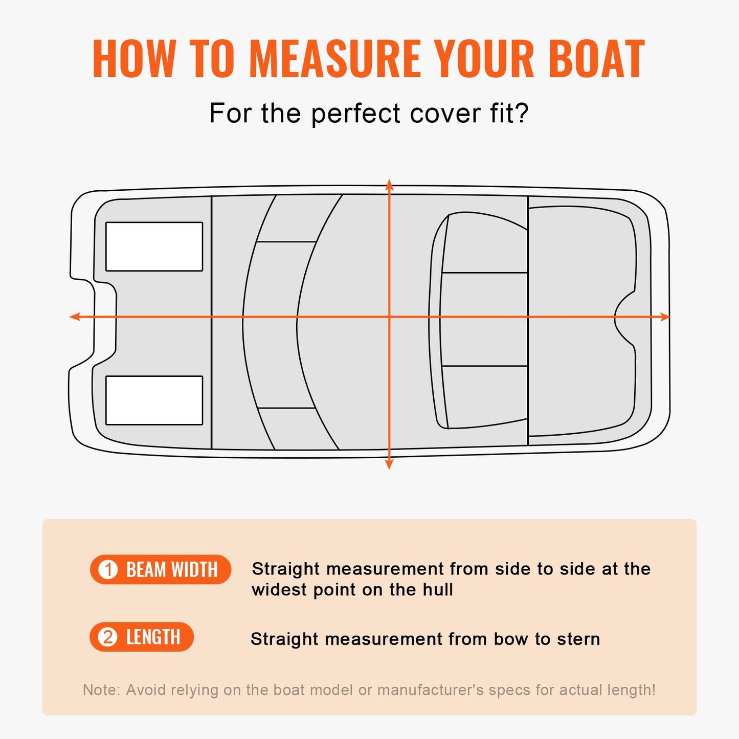 Waterproof 800D Pontoon Boat Cover for 5.8-6.1m Boats with Storage Bag