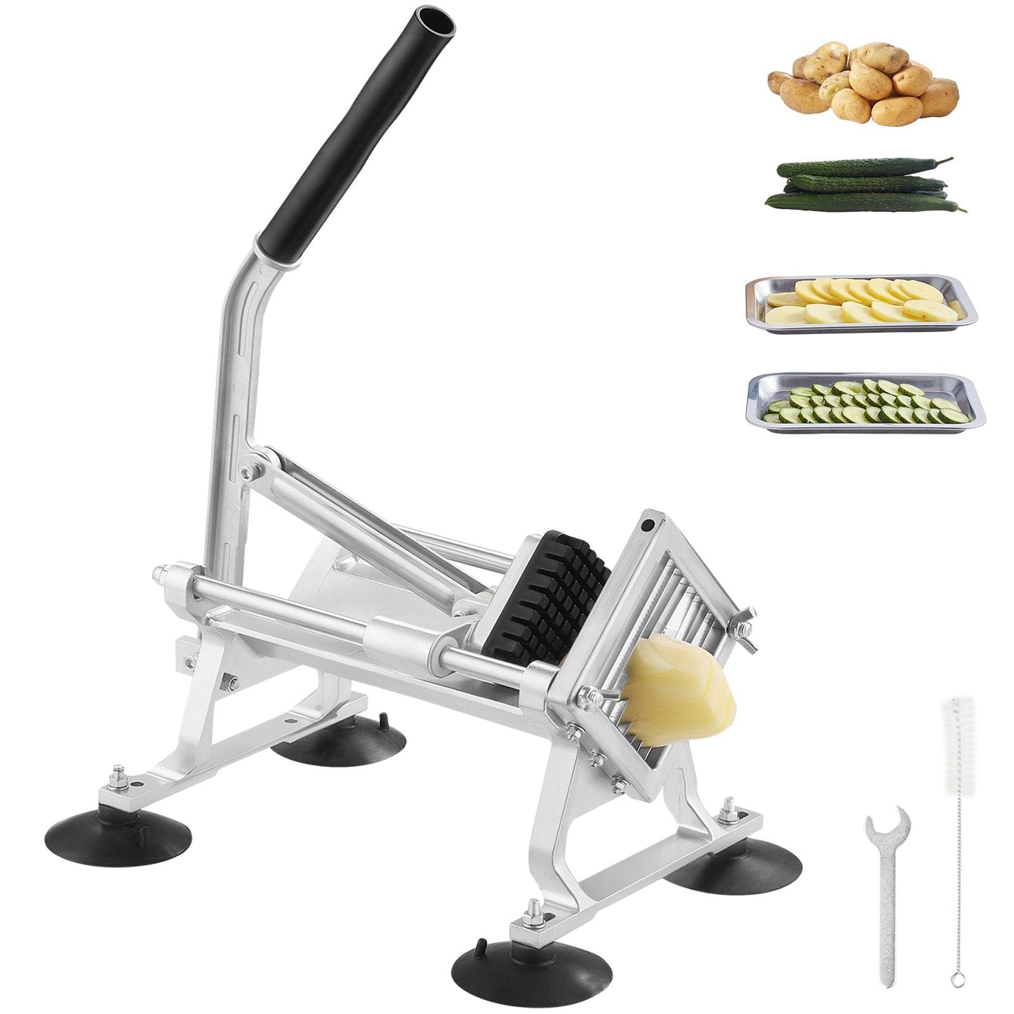 Commercial Vegetable & Fruit Slicer, Stainless Steel, 3/8 m Blade, 2.65 kg Weight