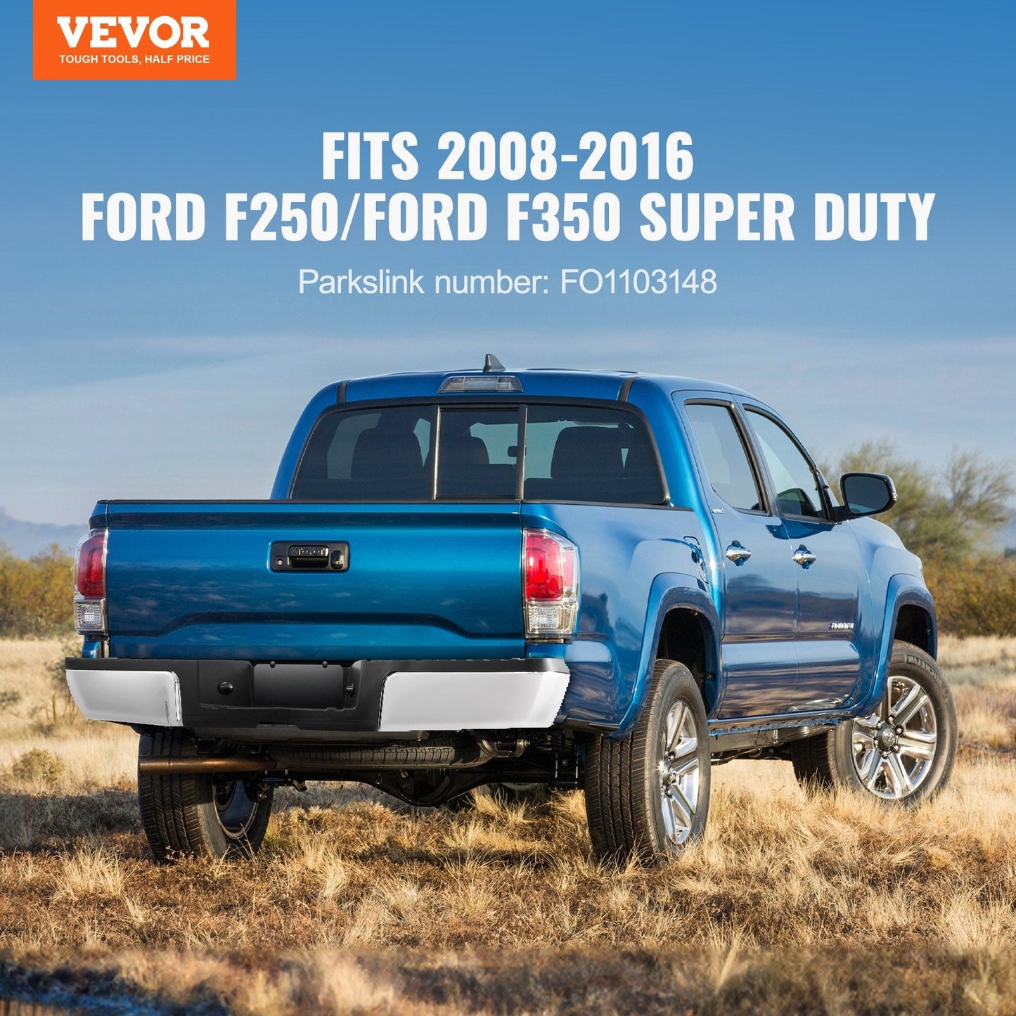 Steel Rear Step Bumper for 2008-2016 Ford F250/F350 with Lighting