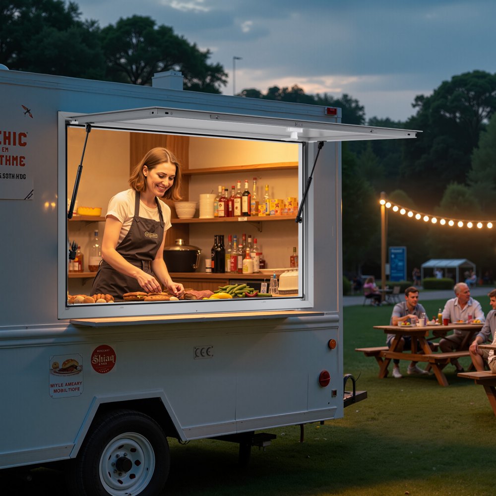 135x84 cm Concession Stand Serving Window Food Truck Service Awning