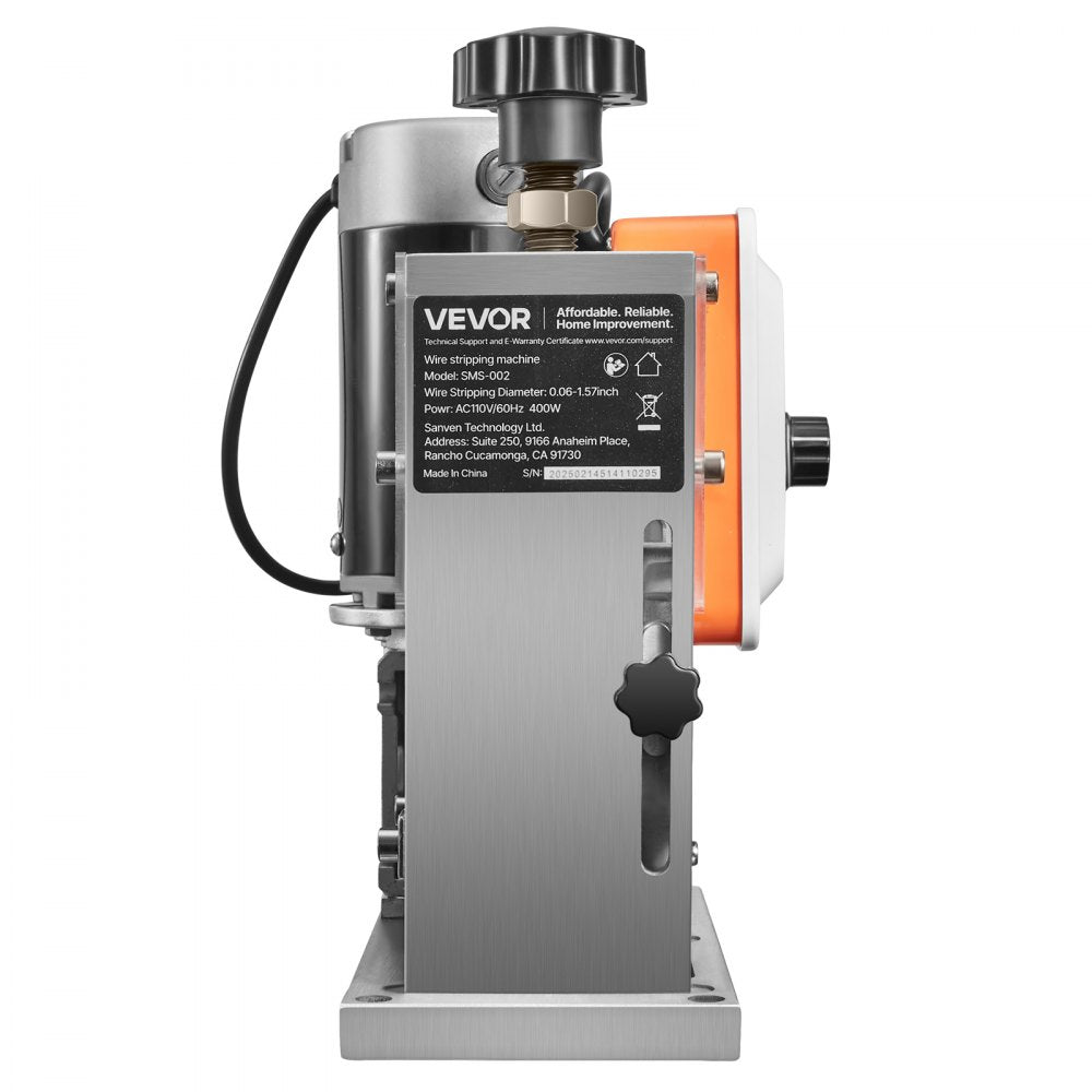 VEVOR Electric Automatic Wire Stripper Stripping Machine 1.5-40 mm in 400W Motor