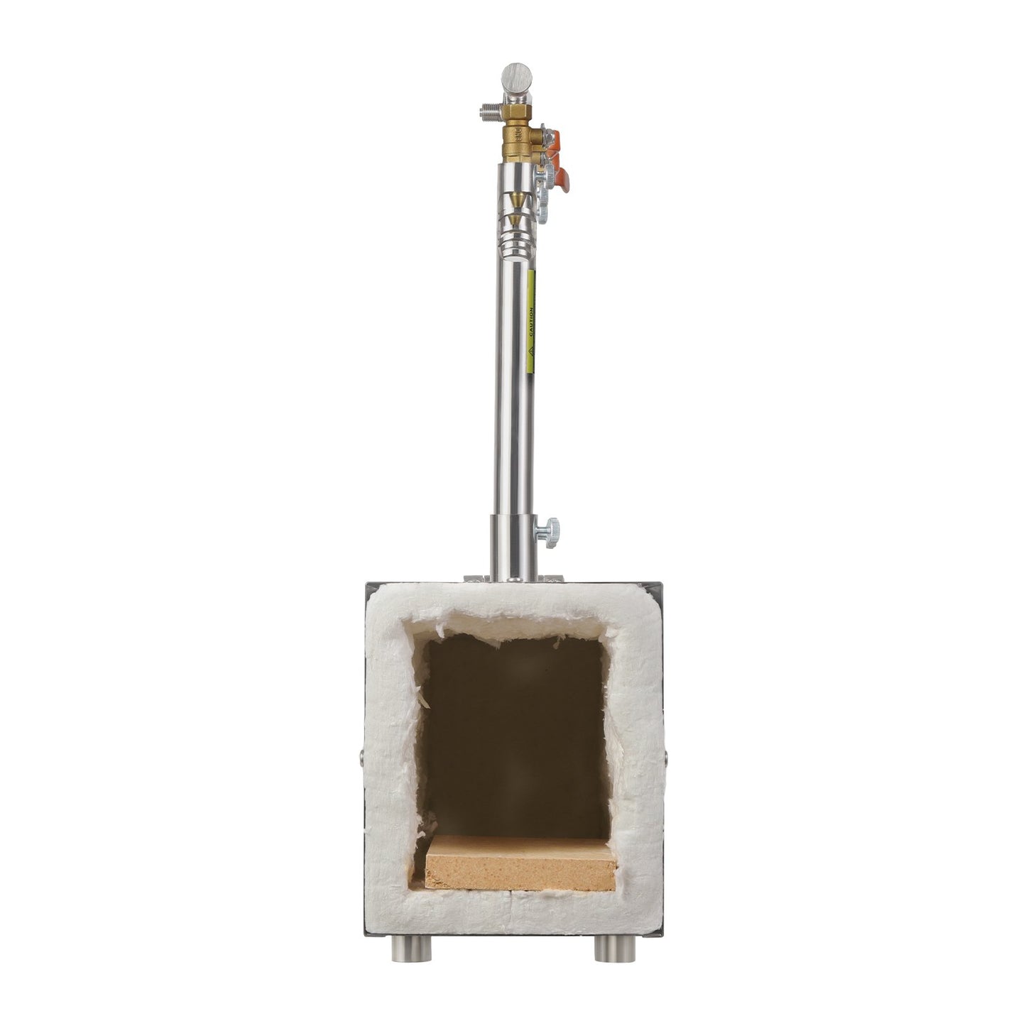 Portable Propane Forge, 3 Burners, 2600℉ Tool and Knife Making Blacksmithing Farrier Forge, Large Capacity Square Shape, Stainless Steel Gas Forging Tools and Equipment, Use for Metal Forging