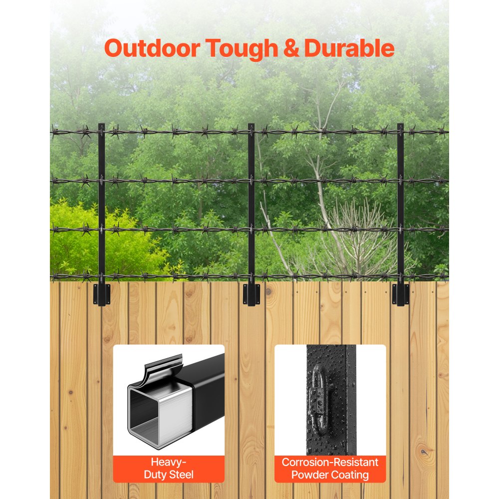 Fence Extender 12Packs 815 mm Surface Mounted Fence Height Extension Arms