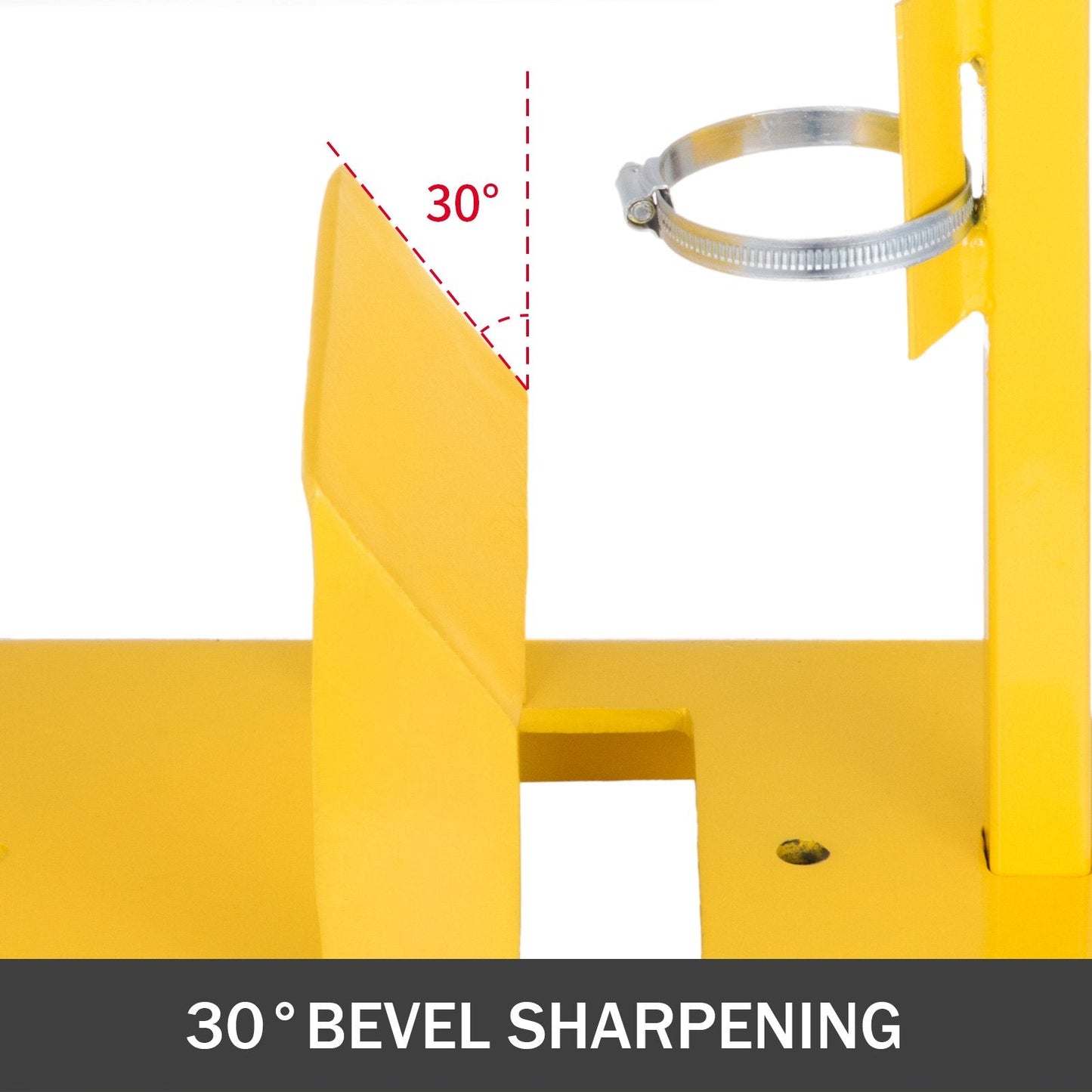 14 Meter Yellow Lawn Mower Blade Sharpener - Motor Not Included, Universal Fit