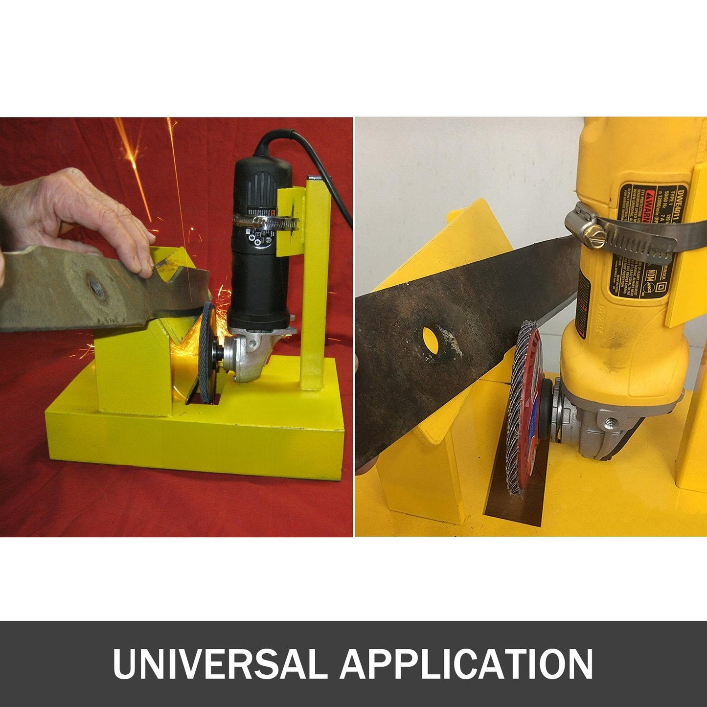 14 Meter Yellow Lawn Mower Blade Sharpener - Motor Not Included, Universal Fit