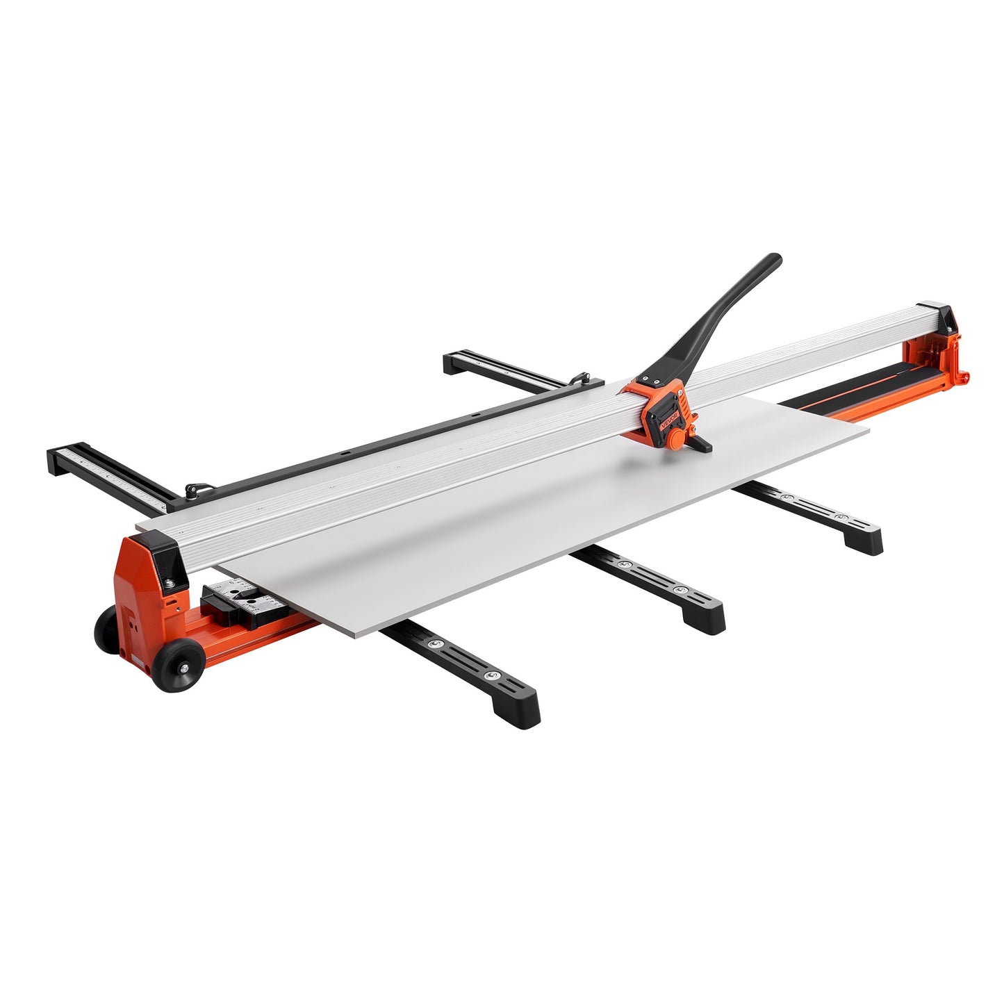 1600 mm Manual Tile Cutter, Upgraded Rail and Sliding Head, Precision Alignment Guide, Tungsten Carbide Cutting Wheel, Support Legs with Swivel Wheels, for DIY Pros, Ceramic, Floor & Wall Tiles