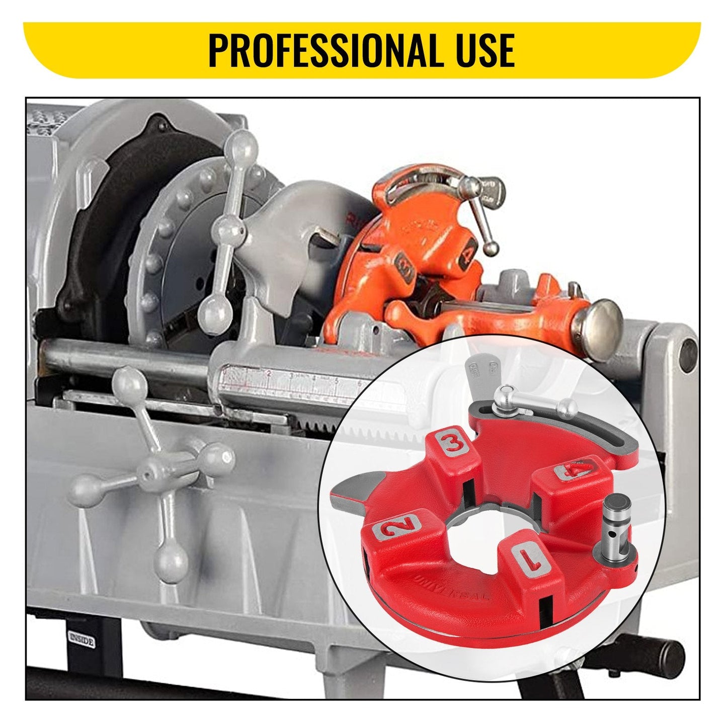 Professional Pipe Threader Die Head 3-50.8 mm Right Hand Quick-Opening 811A