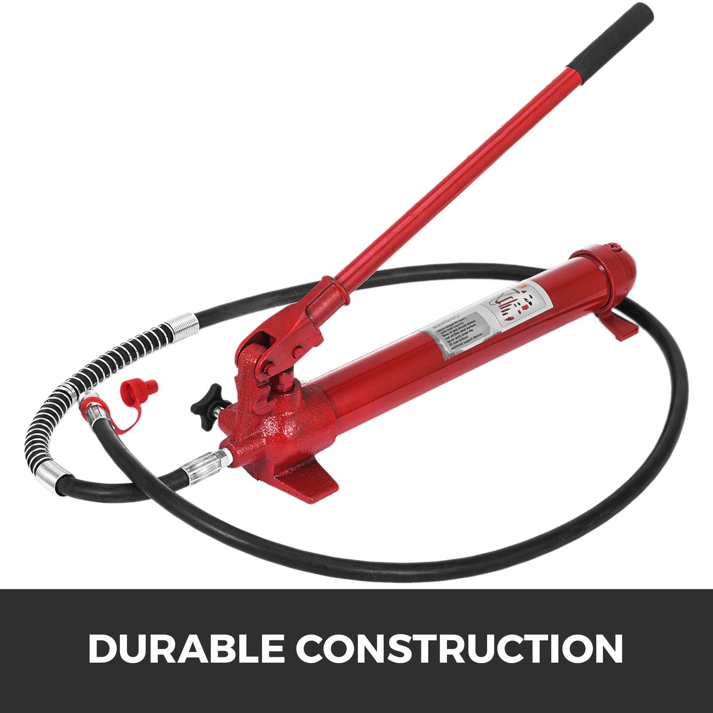 VEVOR 10 Ton Porta Power Kit 1.4M (55.1 inch) Oil Hose Hydraulic Car Jack Ram Autobody