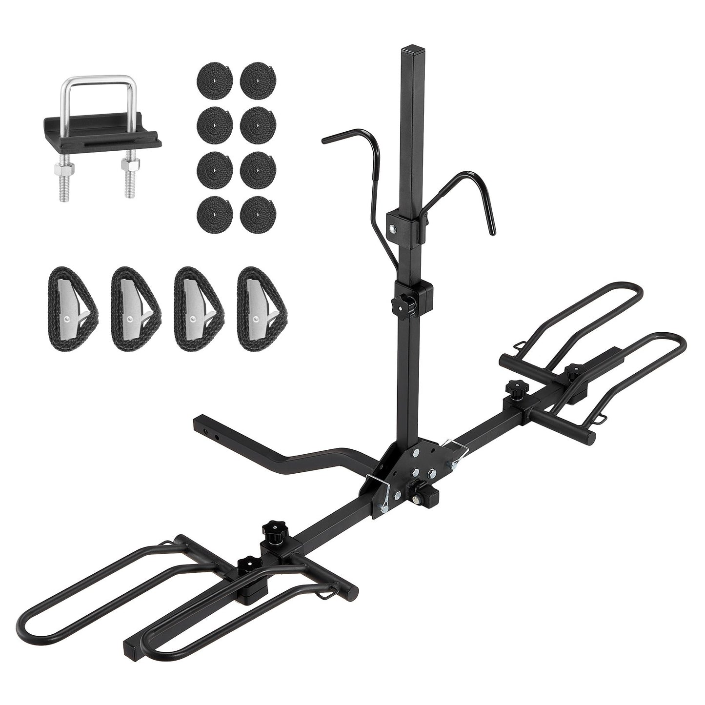 VEVOR 2-Bike Rack Hitch Mount Folding Carrier Car Truck SUV 1.25 80lbs