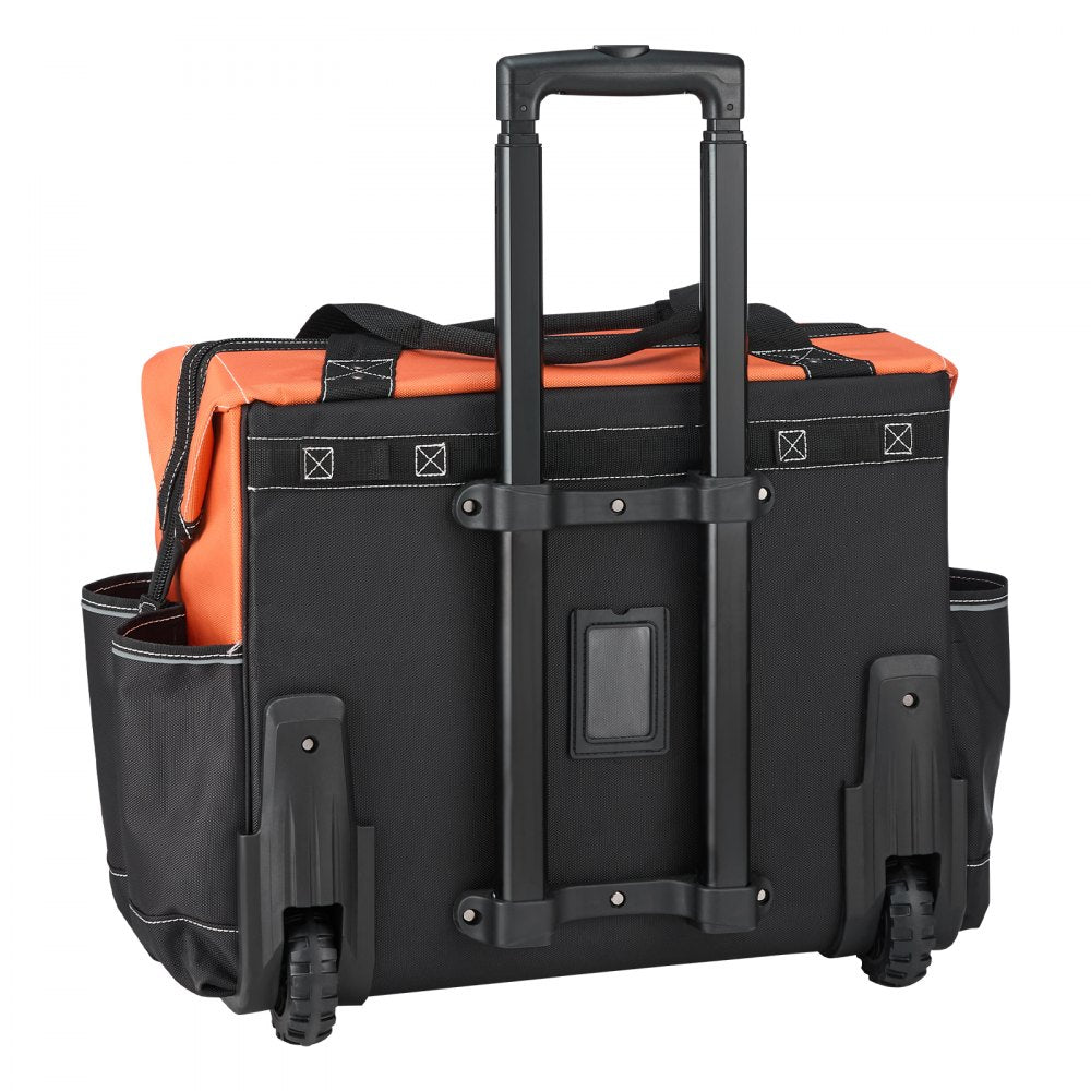 VEVOR Rolling Tool Bag 27 Pockets Heavy Duty Roller Tool Bag on Wheels