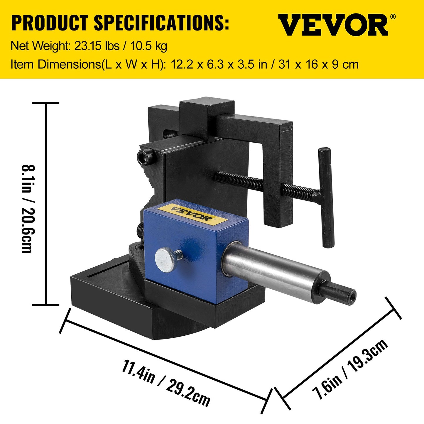 VEVOR Pipe Notcher Punch and Press Tool for 0-50 Degree Tube Notcher Tool Notches