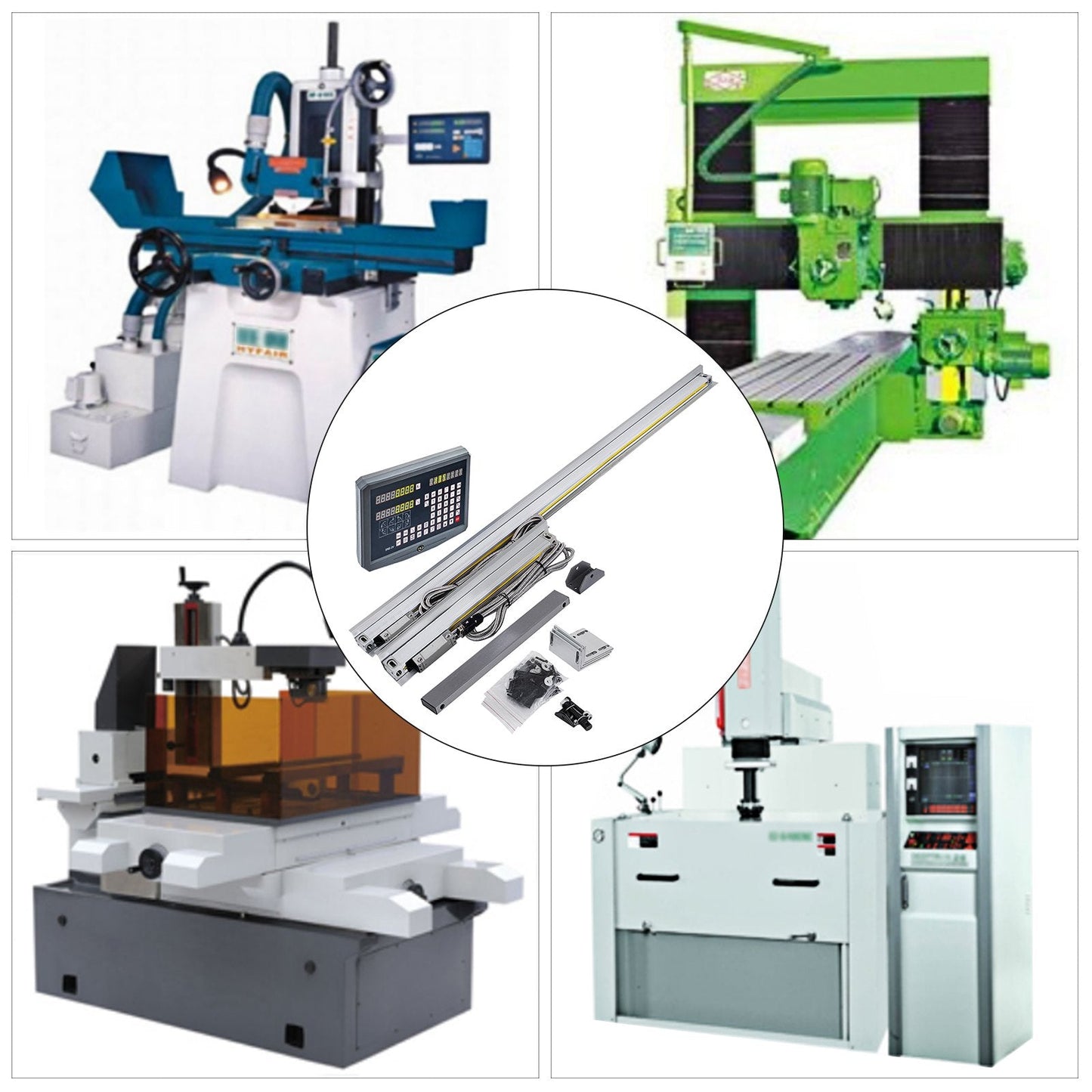 2-Axis Digital Readout for Milling Machine with 0.25m-1m Linear Scale