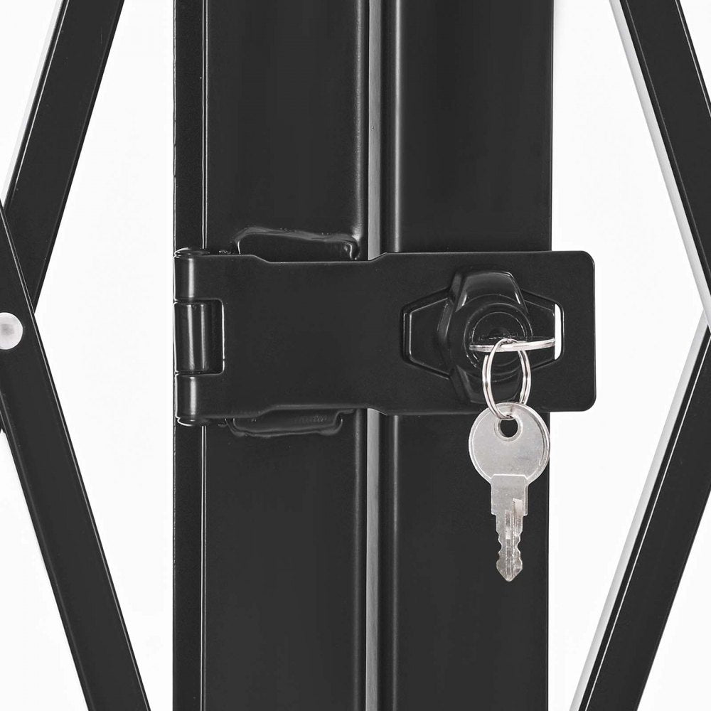 Double Folding Security Gate Lockable Scissor Gate 3700 x 1605 mm(WxH)
