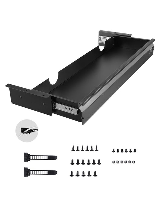 VEVOR 33" Under Desk Drawer Organizer Slide-out Drawer Space Saver Home Office