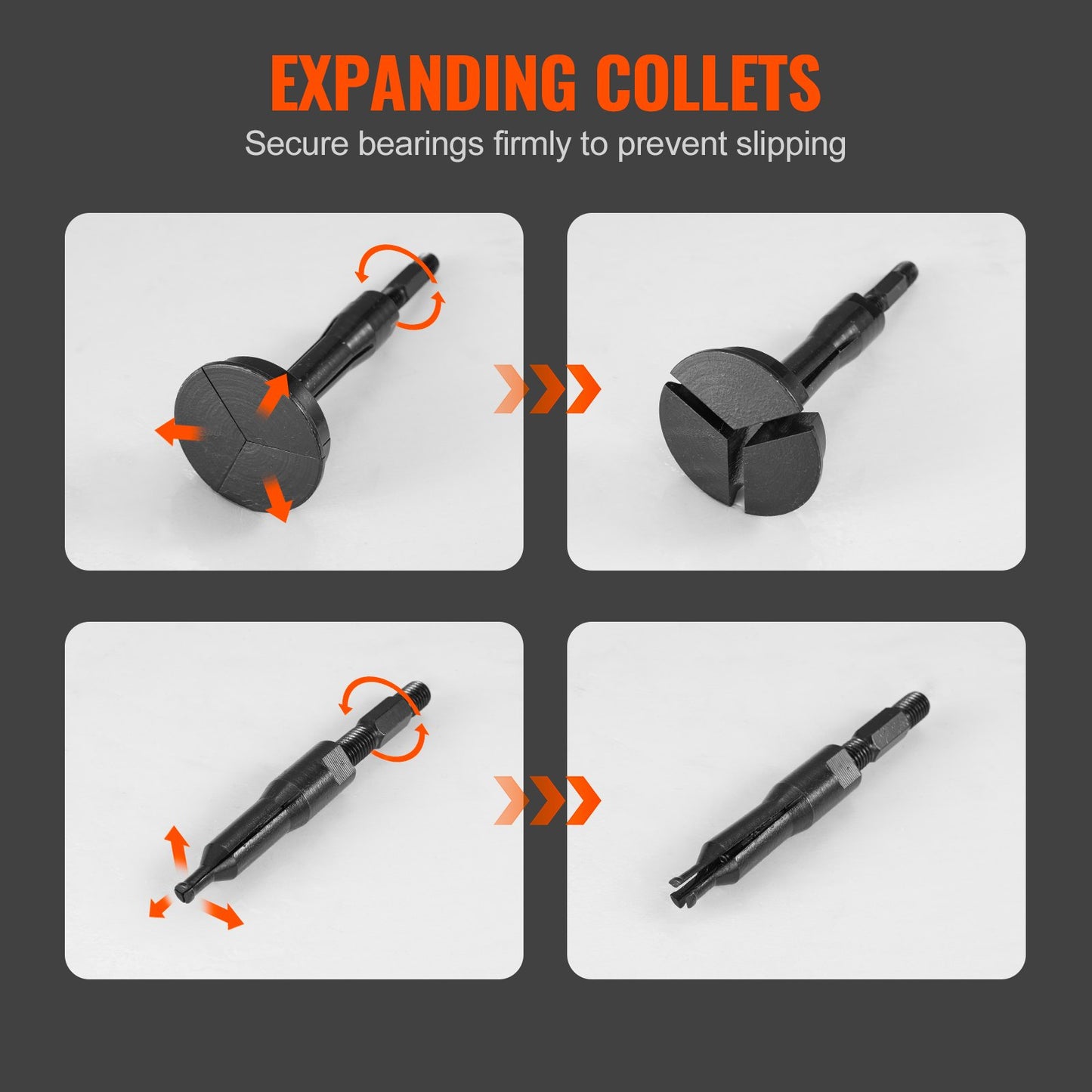VEVOR Blind Hole Collet Bearing Race and Seal Puller Extractor Kit, Slide Hammer