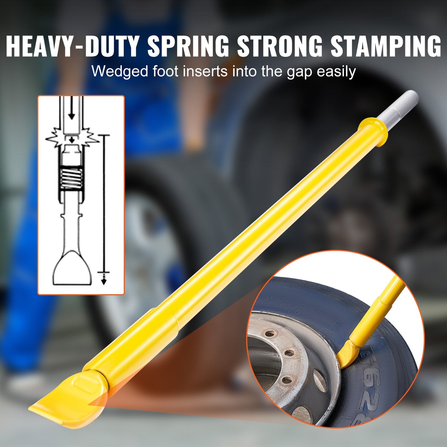 VEVOR Tire Bead Breaker Slide Hammer, 117.5 cm Length Tire Slide Hammer, Heavy Duty