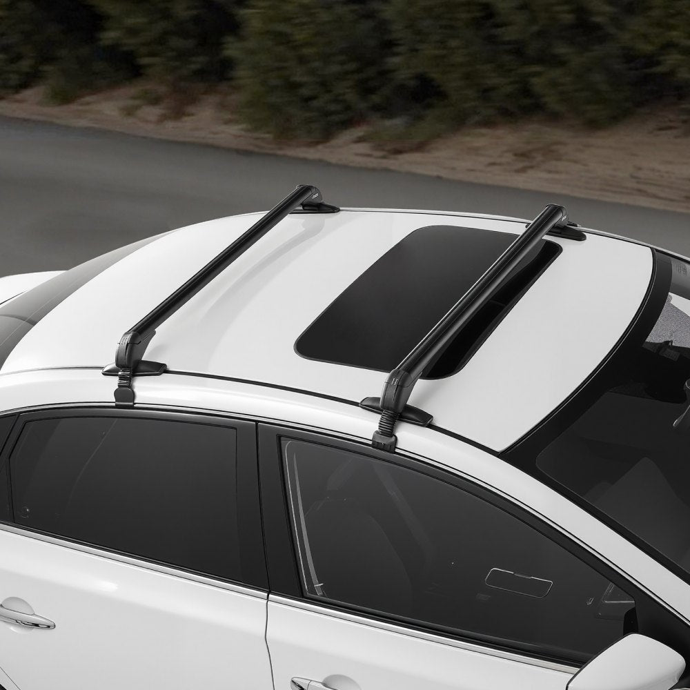 VEVOR Lockable Roof Rack Cross Bars 165lb Capacity Universal Fit for Naked Roofs