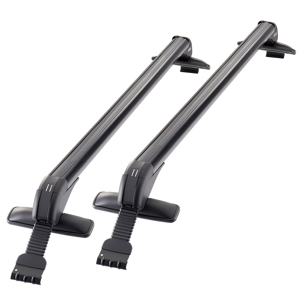 VEVOR Lockable Roof Rack Cross Bars 165lb Capacity Universal Fit for Naked Roofs
